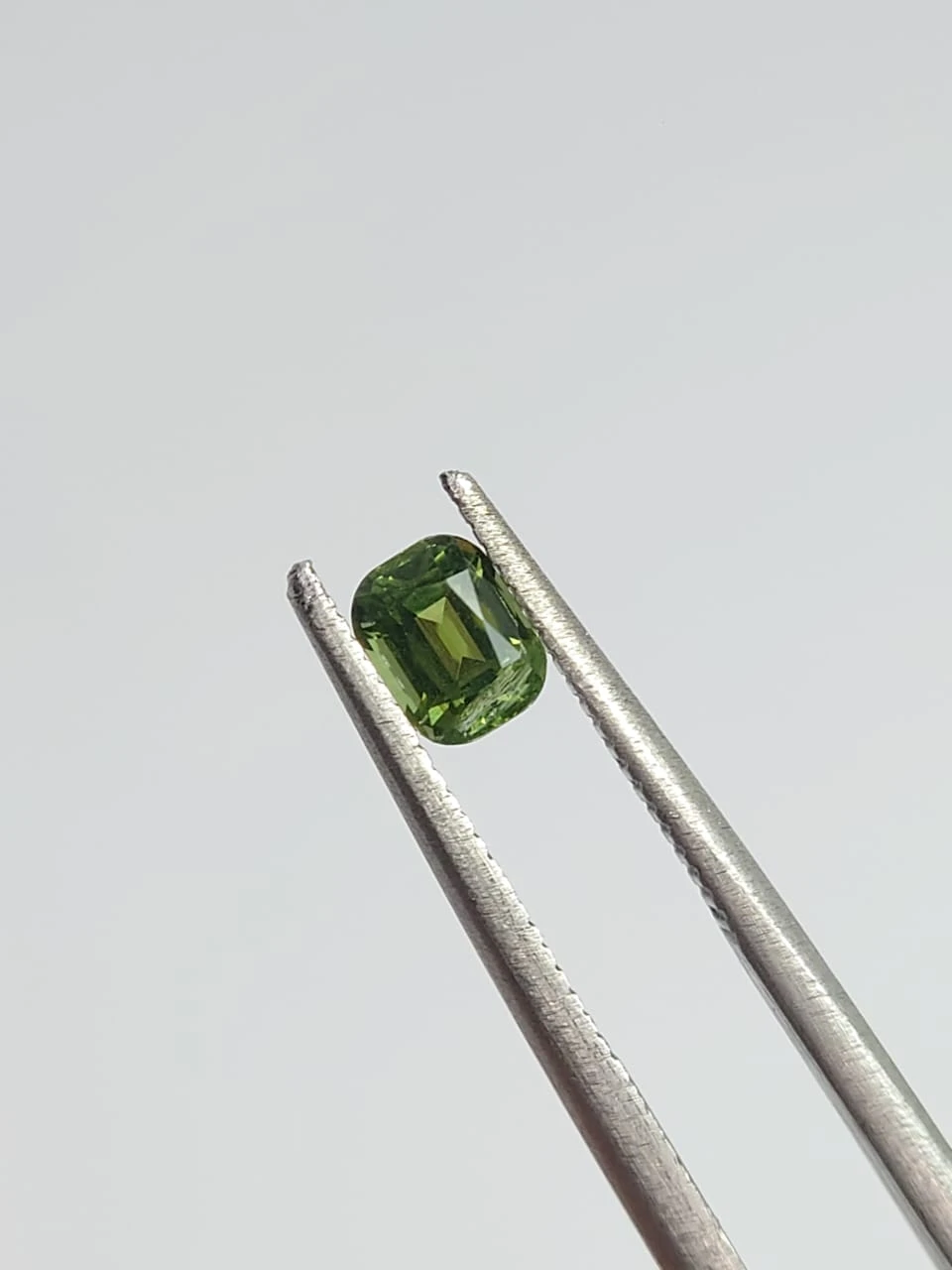 0.39ct Natural light Green Tourmaline Cushion Cut Loose Gemstone from Afghanistan — view 4